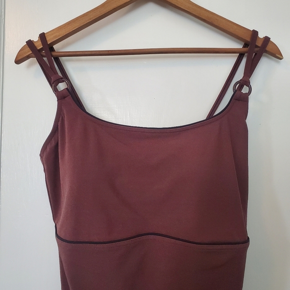 Silhouette Solutions One-Piece Bathing Suit – Plus Size 16D – Chocolate Brown - Picture 2 of 7